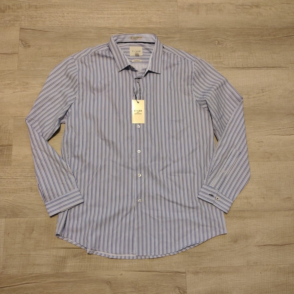 C lab 4 Way Stretch Button‎ Shirt Long Sleeve XL Lot Bundle 3 Performance - Picture 8 of 10